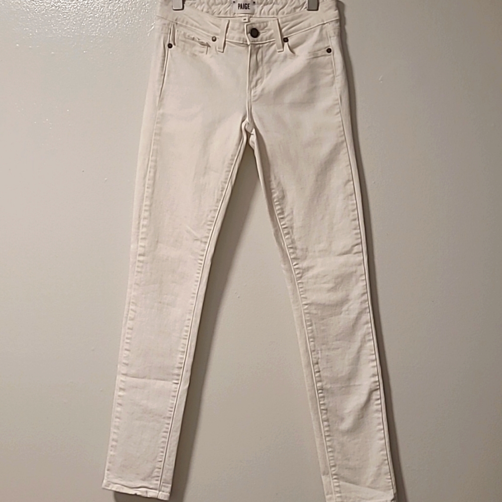 PAIGE Women Skyline Ankle - Crisp White Size 25